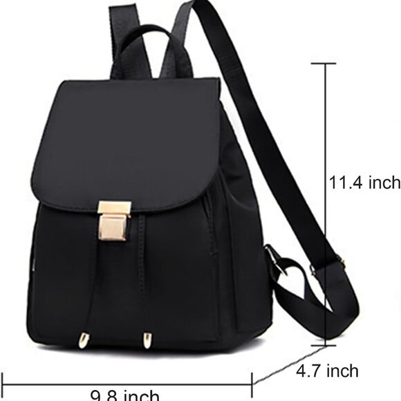 Mini Nylon Backpack Small Light Travel Purse Unisex Compact Organizer - Picture 2 of 7